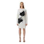 Love Moschino Elegant Embroidered Wool Blend Long Dress LO-10226-IT42|M
