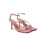 Bottega Veneta Elegant Pink Leather Sandals for Sophisticated Style BOVE-444675-EU38/US8