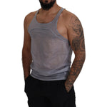 Dsquared² Light Gray Cotton Sleeveless Tank Men Top T-shirt TSH83205-48