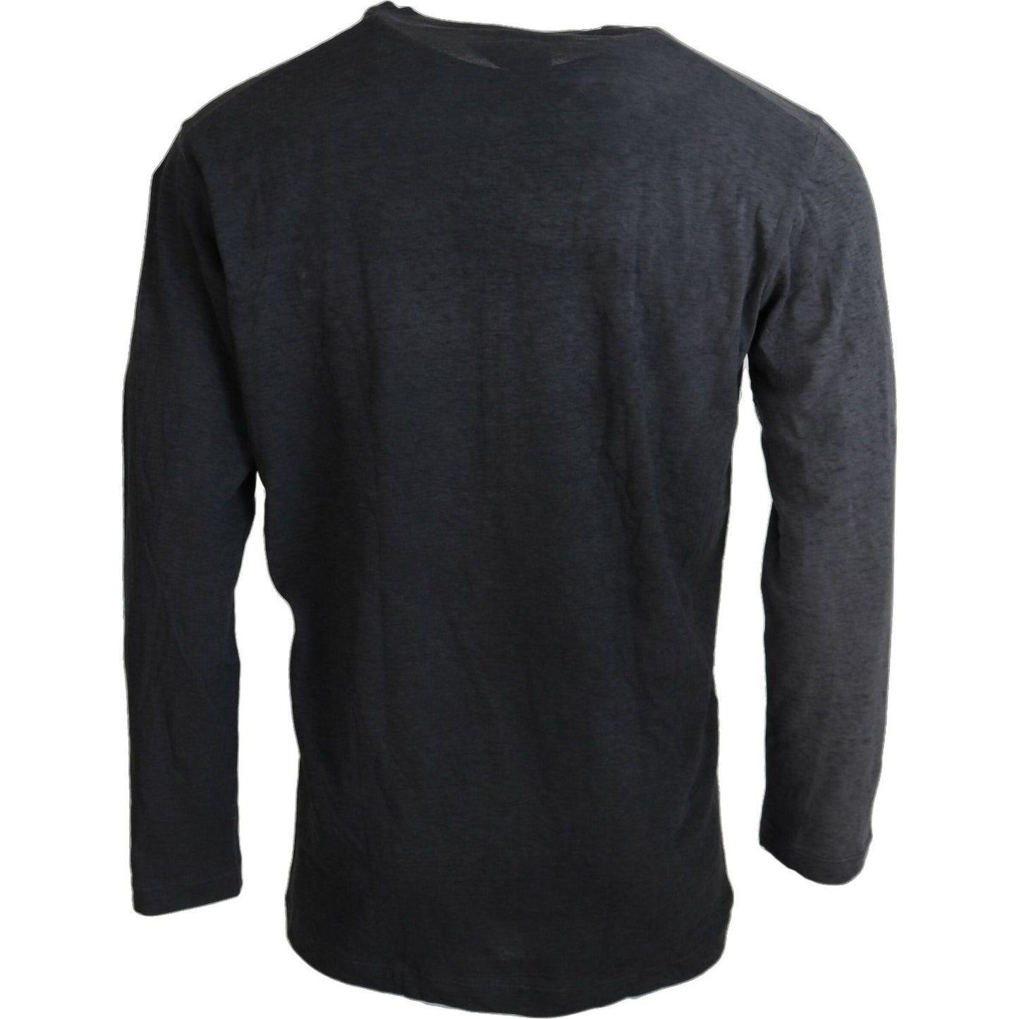 Dsquared² Black Cotton Linen Long Sleeves Pullover Sweater TSH3534-46