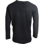 Dsquared² Black Cotton Linen Long Sleeves Pullover Sweater TSH3534-46
