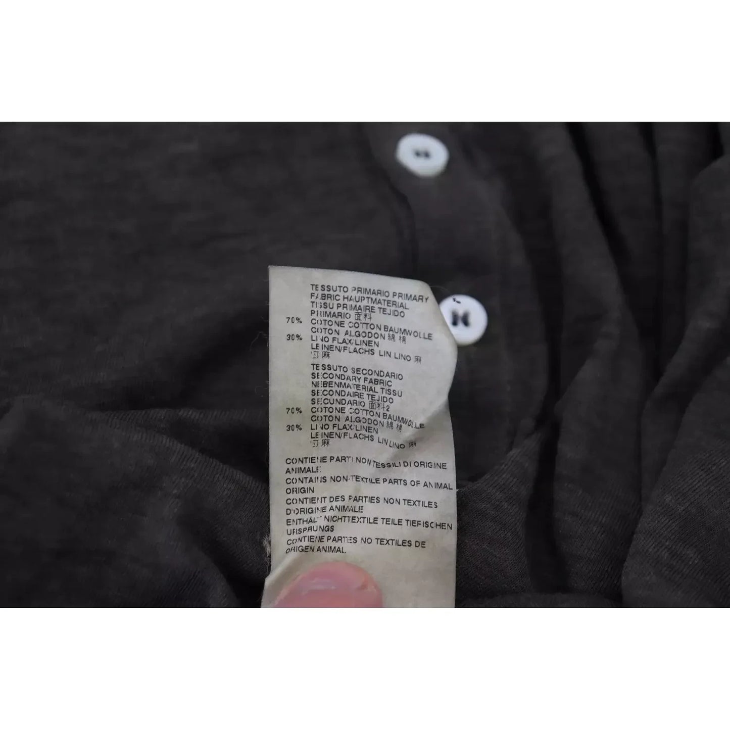 Dsquared² Gray Cotton Linen Long Sleeves Pullover Sweater TSH3535-46
