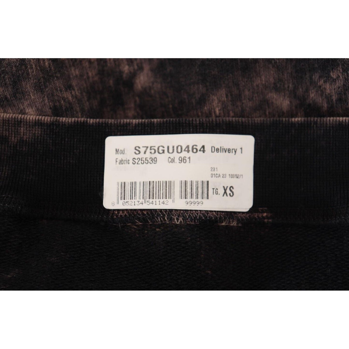 Dsquared² Multicolor Dye Cotton Hoodie Sweatshirt Sweater TSH83460