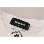 Dsquared² White Cotton Linen Long Sleeves Pullover Sweater TSH83202-50