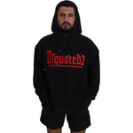 Dsquared² Black Cotton Hooded Printed Men Pullover Sweater TSH83480-48