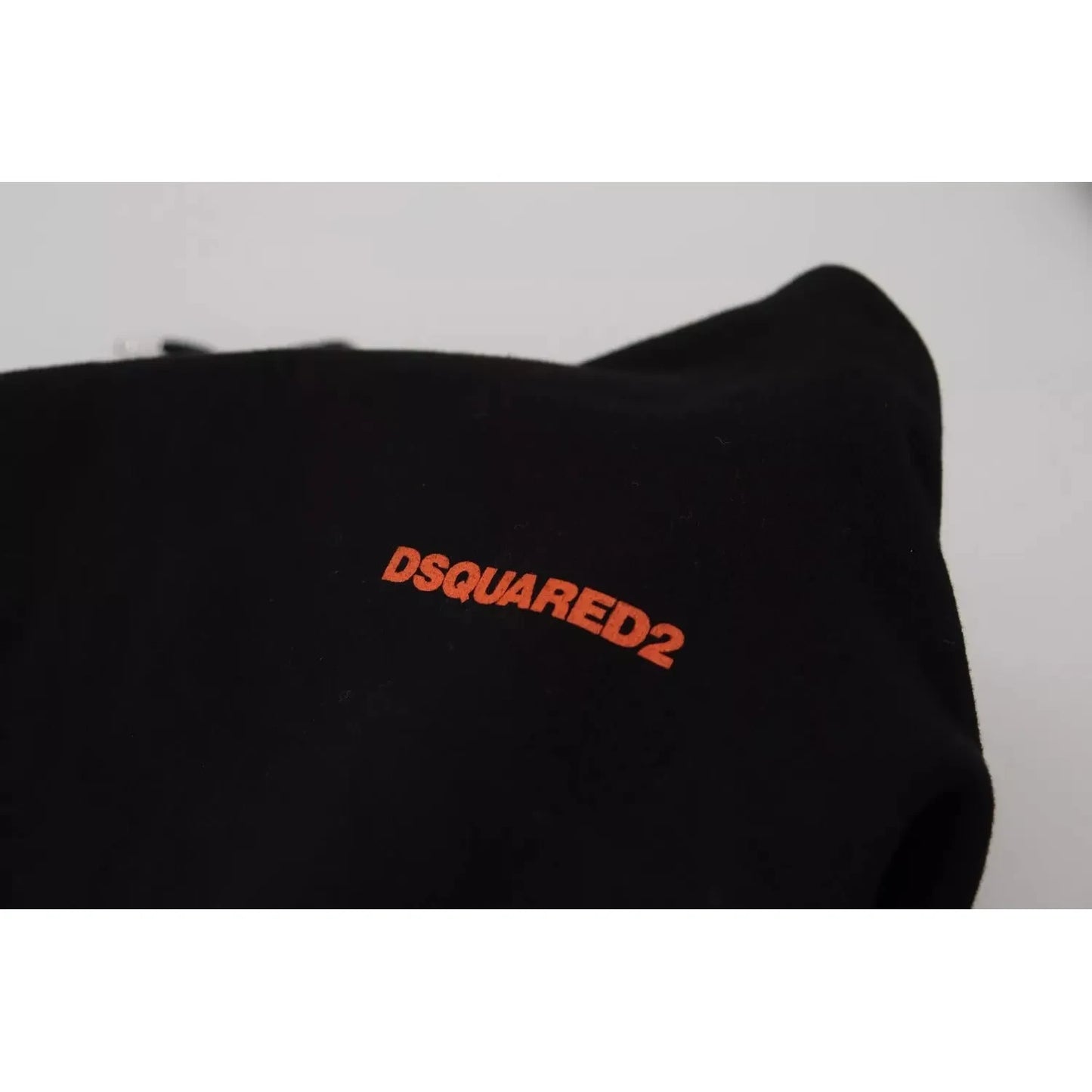 Dsquared² Black Red Cotton Hooded Tie Dye Pullover Sweater TSH83484-48