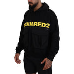 Dsquared² Black Cotton Hooded Printed Pullover Sweater TSH83488-48