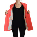 Dsquared² Pink Double Breasted Coat Blazer Jacket JKT3525-38