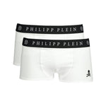 Philipp Plein White Cotton Men's Boxer PH-6424-L