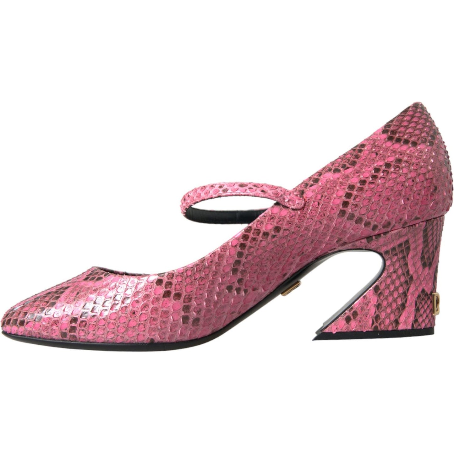 Dolce & Gabbana Pink Python Leather Mary Jane Heels Shoes LA10563-39