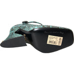 Dolce & Gabbana Aqua Python Leather Mary Jane Pumps Shoes LA10596-39