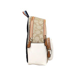 COACH Mini Court Signature Pear Motif Shoulder Backpack Bookbag Bag Chalk Taffy 84919