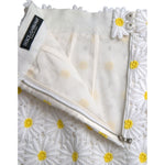 Dolce & Gabbana White Floral A-line Mini Skirt SKI1998-38