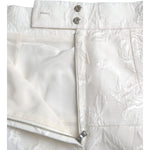 Dolce & Gabbana White Floral Brocade Embellished Mini Skirt SKI2003-42