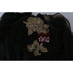 Dolce & Gabbana Black Gold Crystal Heart A-line Dress DR1583-38