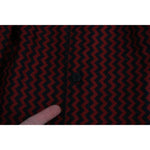 Dolce & Gabbana Black Red Zigzag Pattern Casual Shirt TSH4479-41