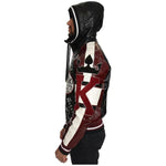 Dolce & Gabbana Black Bordeaux Hooded Leather DG King of Love Jacket JKT2283-50