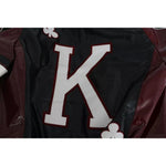 Dolce & Gabbana Black Bordeaux Hooded Leather DG King of Love Jacket JKT2283-50