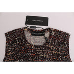 Dolce & Gabbana Multicolor Print Knit Top Wool T-shirt TUI10003-3