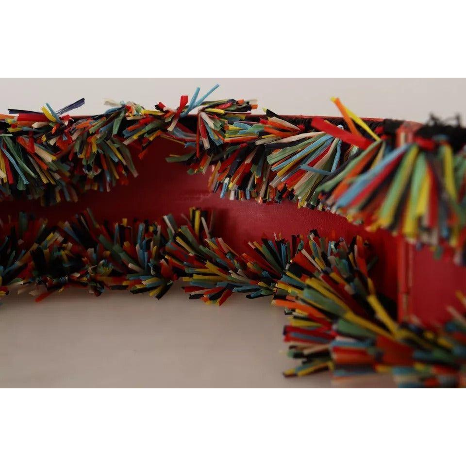 Dolce & Gabbana Multicolor Floral Wide Waist Carretto Belt BEL8294-65