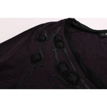 Costume National Purple V-neck Cotton T-shirt TUI10015-1