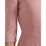 Dolce & Gabbana Pink A-line Flare Viscose Short Sleeves Dress DR281183-42