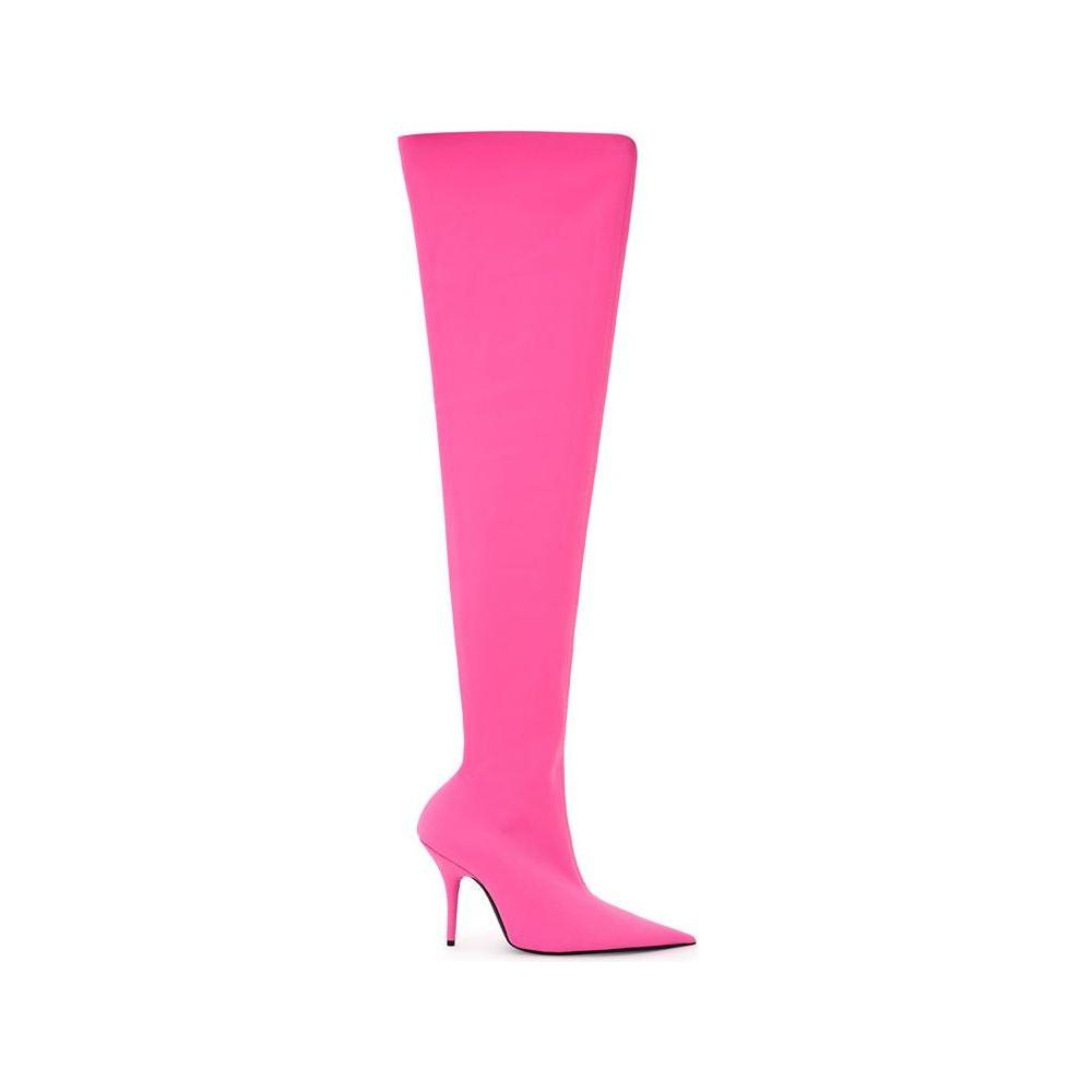 Balenciaga Elegant Pink Polyester Ankle Boots BA-435675-EU39/US9