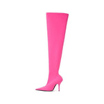 Balenciaga Elegant Pink Polyester Ankle Boots BA-435675-EU39/US9