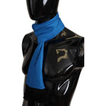 Dolce & Gabbana Royal Blue Scarf Neck Wrap Shawl Silk Scarf MS6133