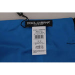 Dolce & Gabbana Royal Blue Scarf Neck Wrap Shawl Silk Scarf MS6133