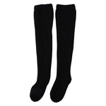 Dolce & Gabbana Black Wool Knit Calf Long Women Accessory Socks SCS2067-S