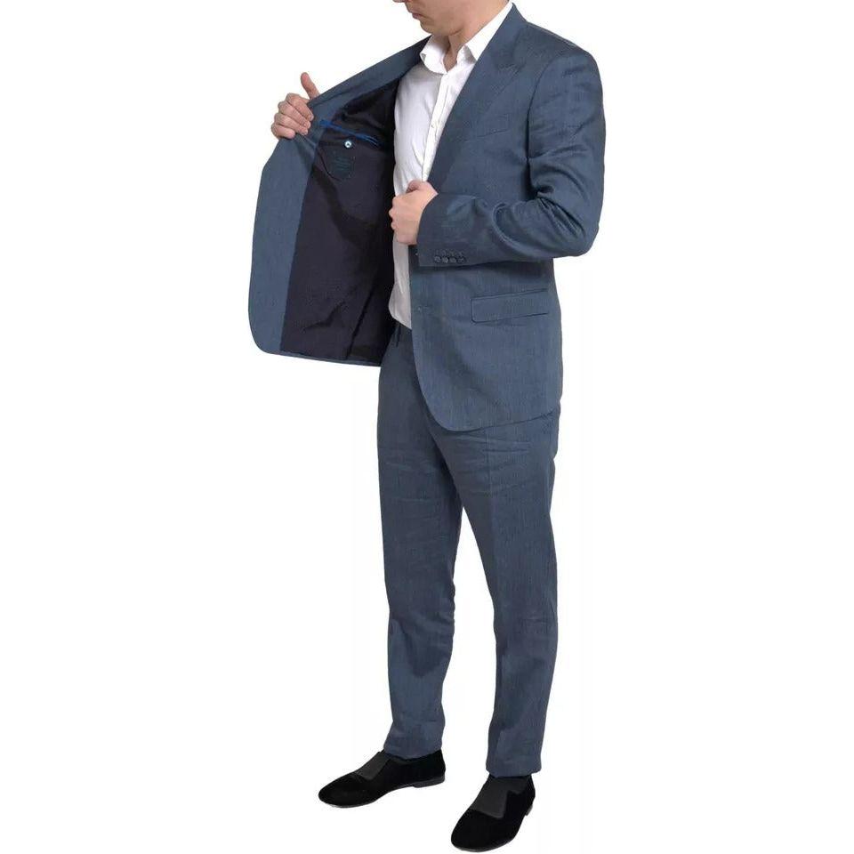 Dolce & Gabbana Blue 2 Piece Single Breasted NAPOLI Suit KOS2185-52