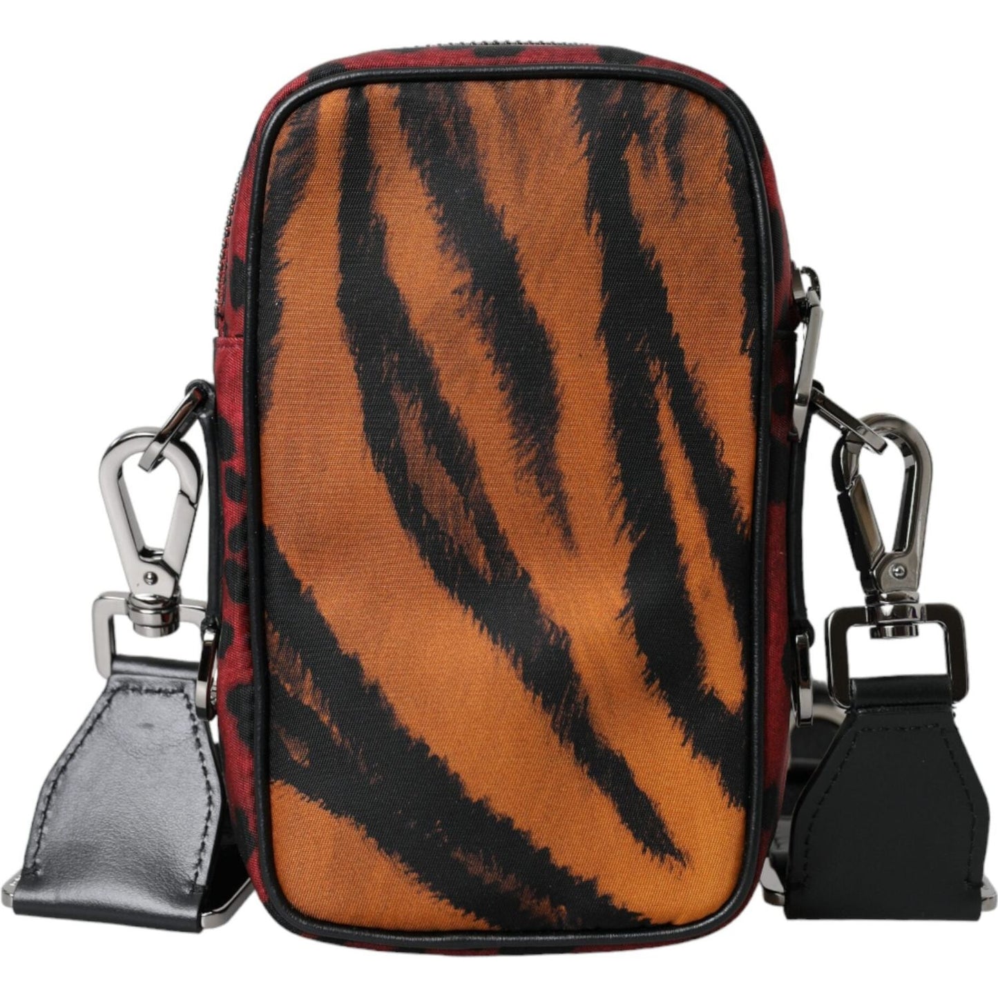 Dolce & Gabbana Multicolor Tiger Print Nylon Logo Cross Body Bag BAG1440