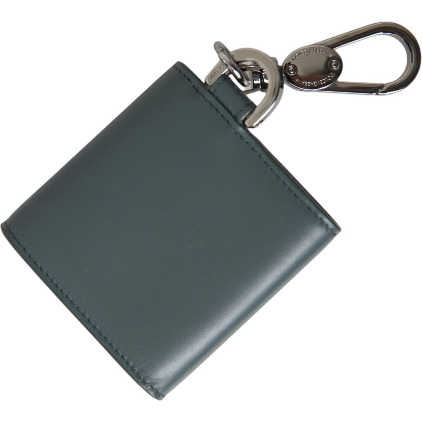 Dolce & Gabbana Green Leather DG Logo Keyring Coin Purse Keyring Wallet BAG1446