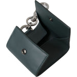Dolce & Gabbana Green Leather DG Logo Keyring Coin Purse Keyring Wallet BAG1446