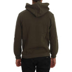 Daniele Alessandrini Green Pullover Hodded Cotton Sweater TSH1342-3
