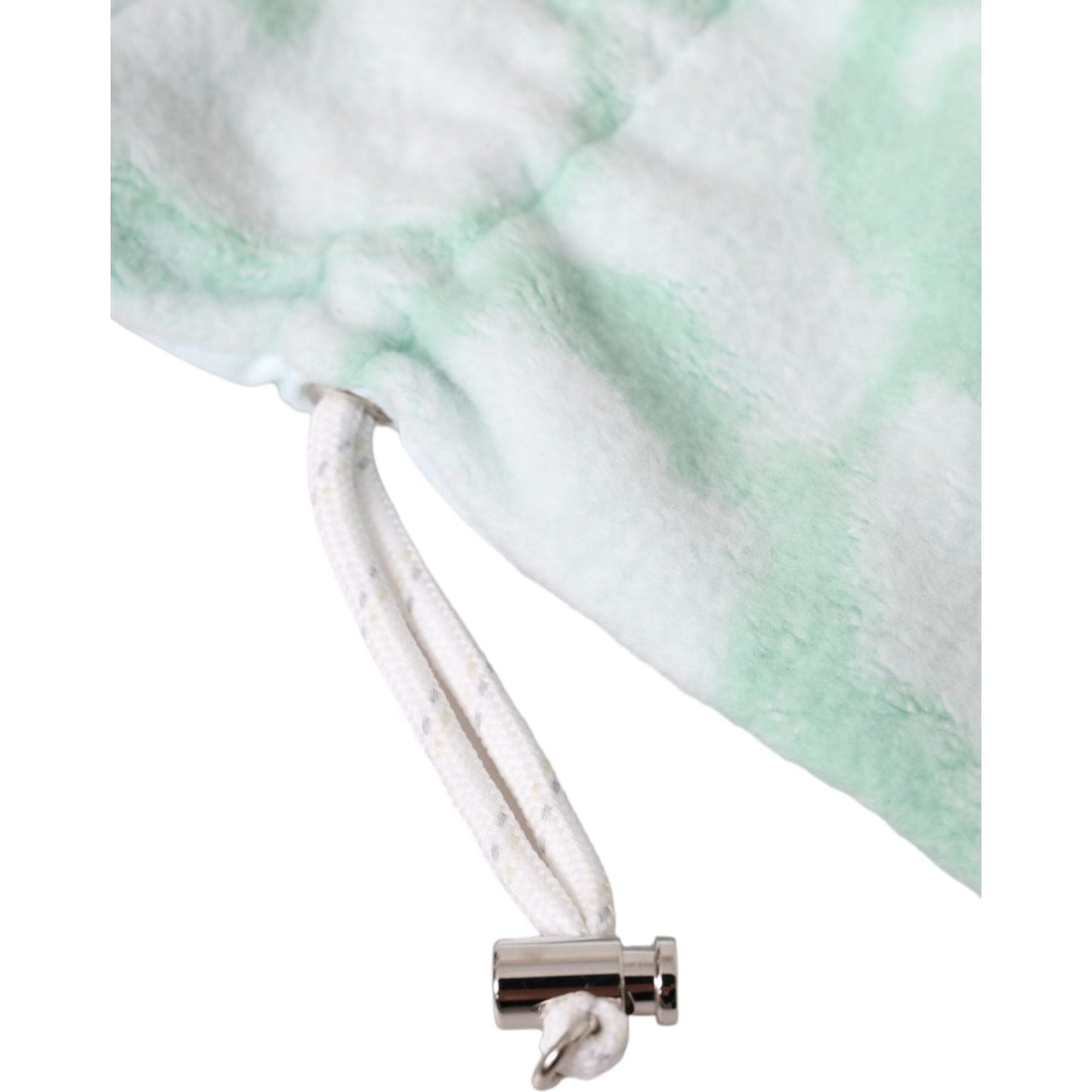 Dolce & Gabbana White Nylon Fleece Wrist Length Mitten Gloves LB30134-8
