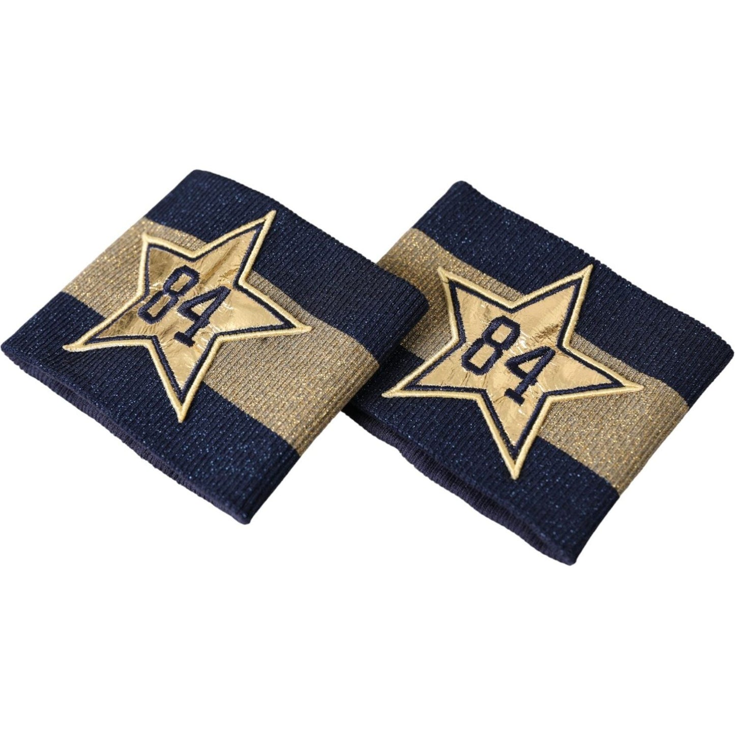 Dolce & Gabbana Black Gold Logo Star 84 Viscose Wristband LB30152