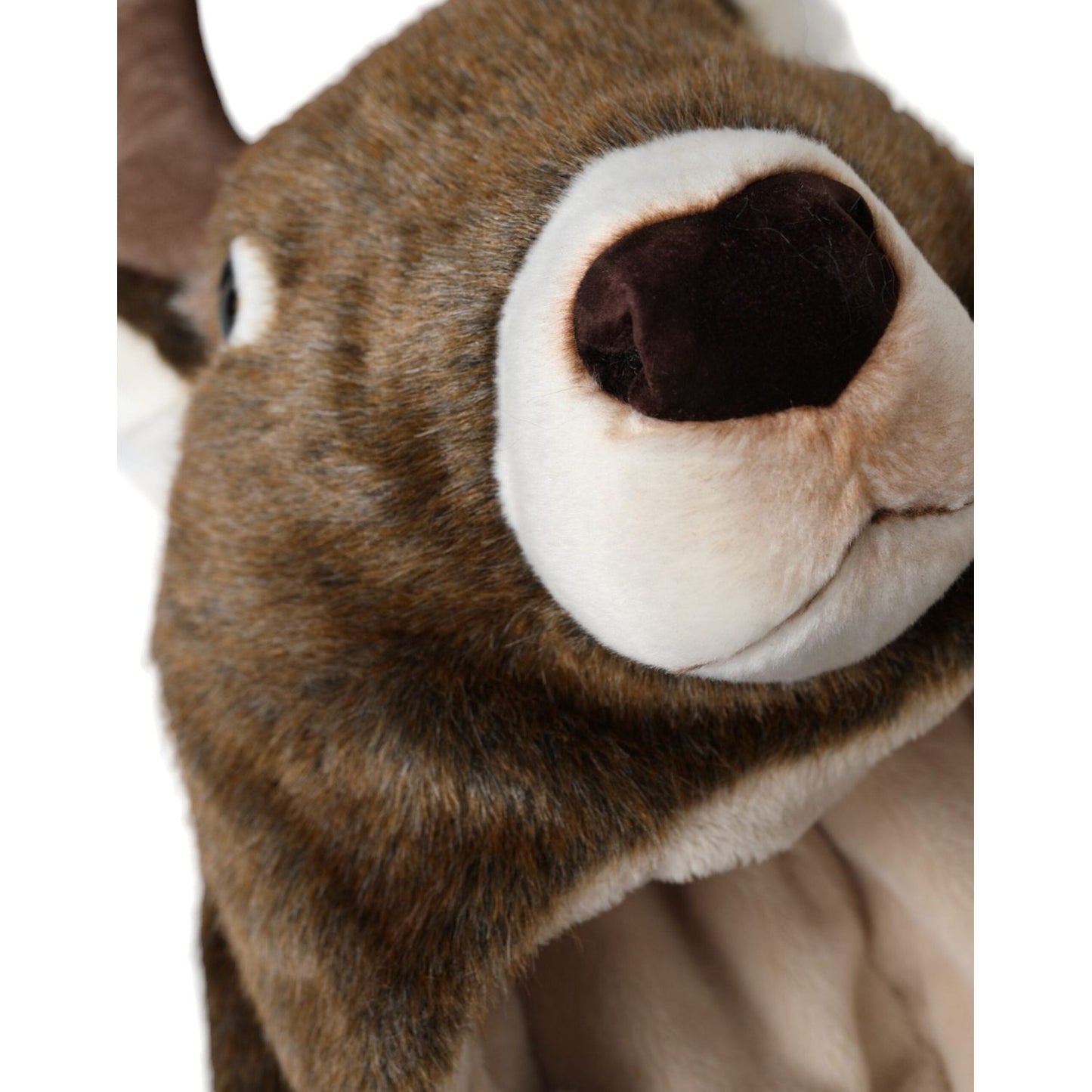 Dolce & Gabbana Brown Deer Faux Fur Whole Head Hat