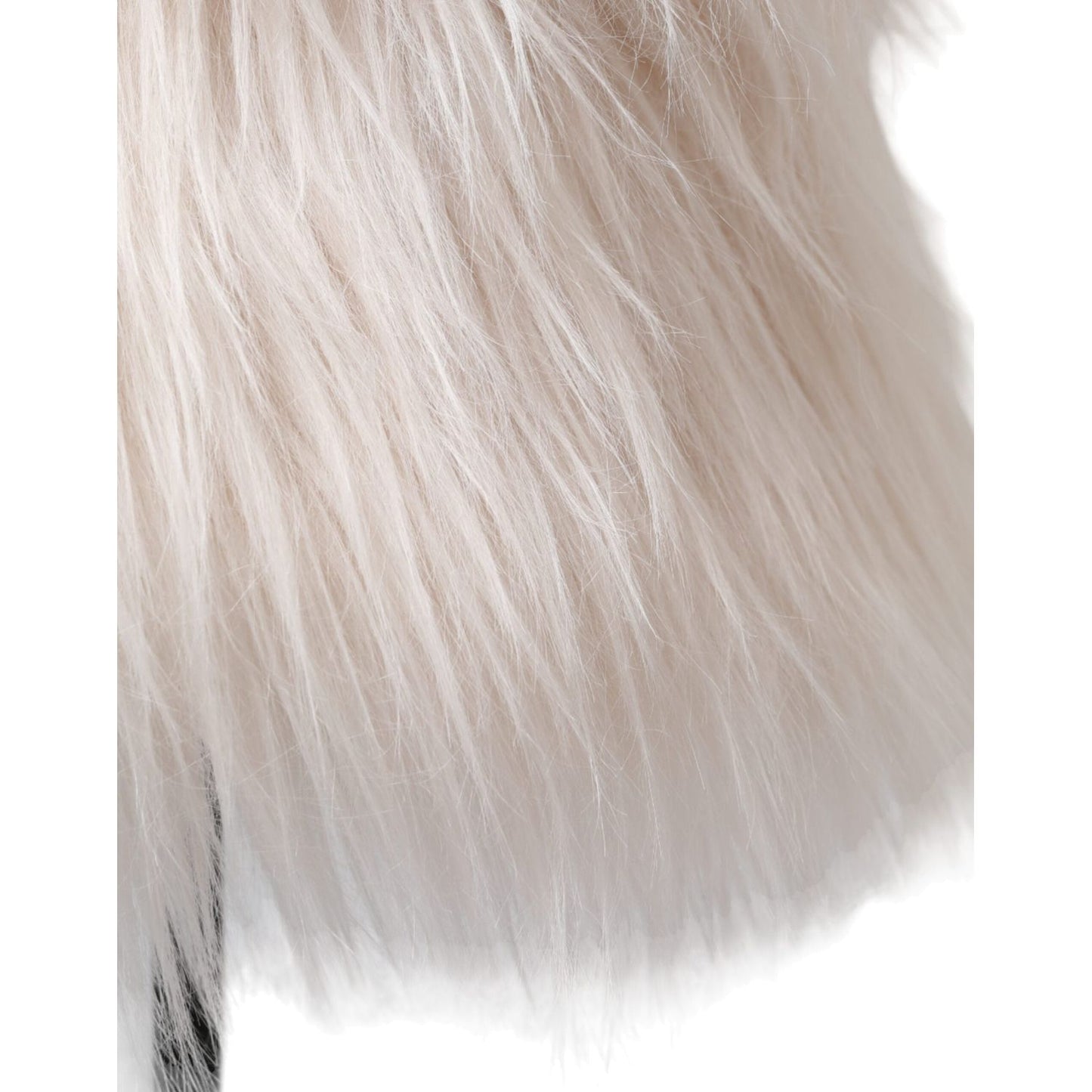 Dolce & Gabbana White Acrylic Fur Womens Bucket Hat HAT9575-58