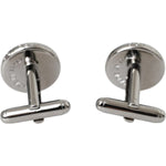 Dolce & Gabbana Silver Plated Brass Round Pin Men Cufflinks SMY10214