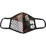Dolce & Gabbana Multicolor Leopard Floral Elastic Ear Strap Face Mask SMY10188
