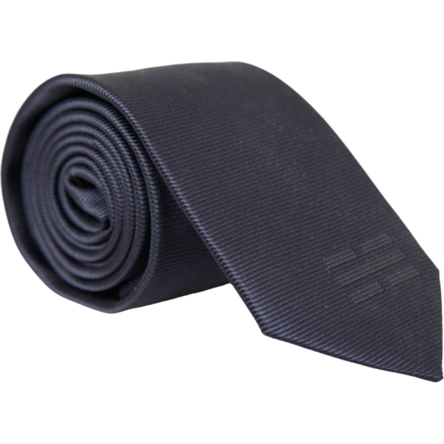 Dolce & Gabbana Blue Solid Silk Adjustable Tie Men KRA3295