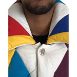 Dolce & Gabbana Multicolor Windbreaker Puffer Jacket Men JKT3827-52