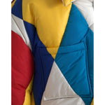 Dolce & Gabbana Multicolor Windbreaker Puffer Jacket Men JKT3827-52