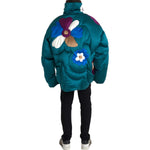 Dolce & Gabbana Multicolor Floral Windbreaker Puffer Jacket JKT3829-52