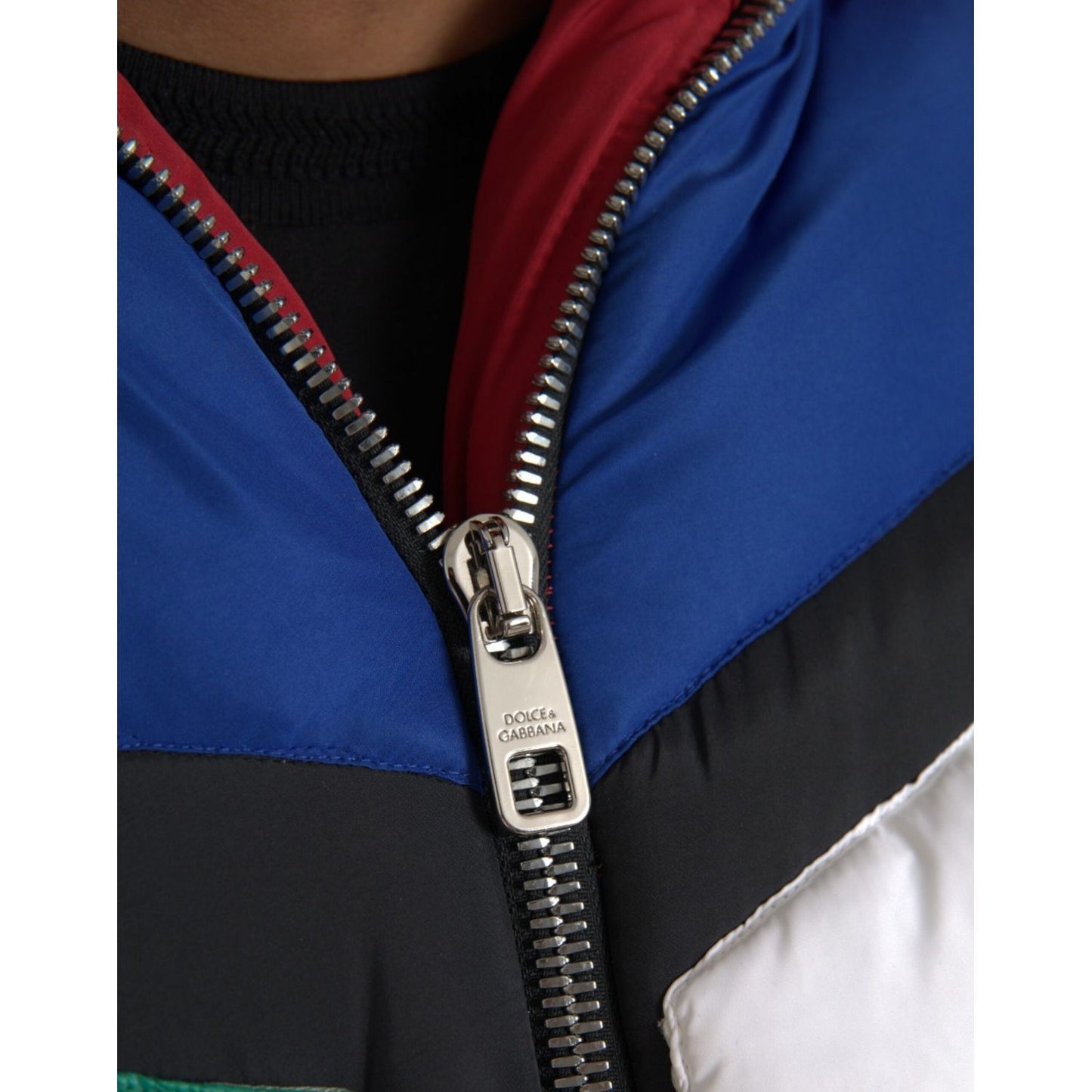 Dolce & Gabbana Multicolor Quilted Hooded Puffer Jacket JKT3832-52