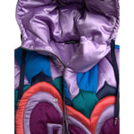 Dolce & Gabbana Multicolor Heart Logo Hooded Puffer Jacket JKT3833-52