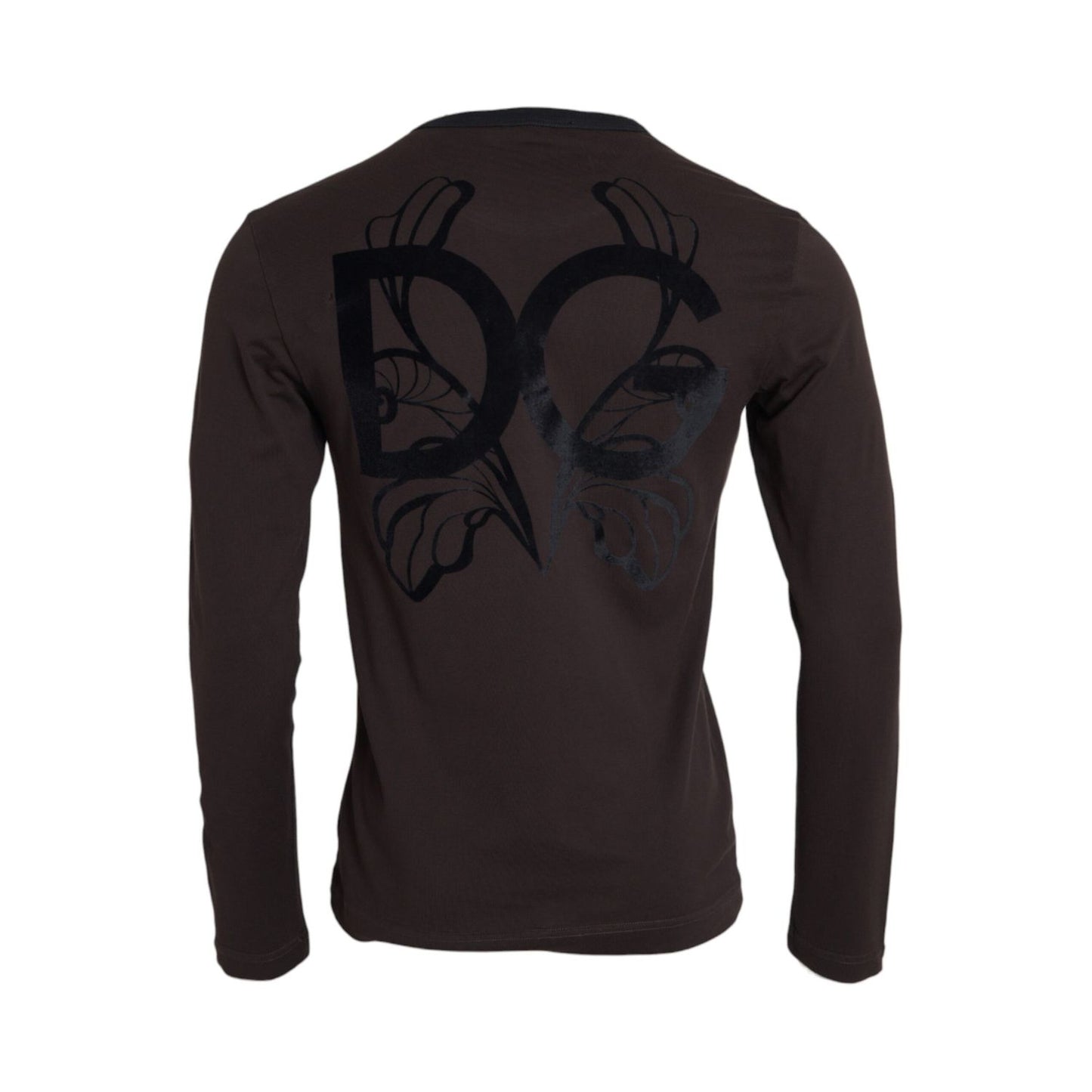 Dolce & Gabbana Brown DG Logo Crewneck Pullover Sweater