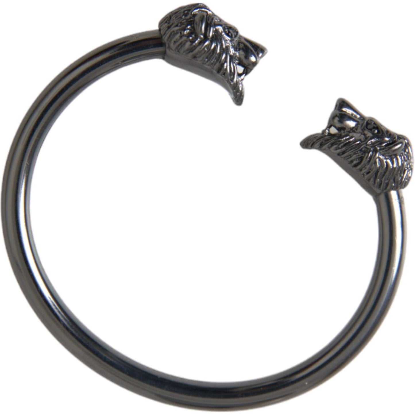 Nialaya Black Rhodium Lion Bangle Bracelet Women SMY10248-S